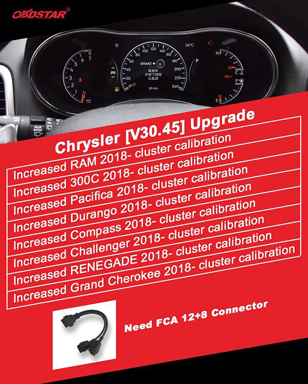 Chrysler V30.45 odometer adjustment upgrade