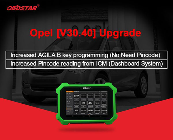 Opel V30.40 IMMO Upgrade