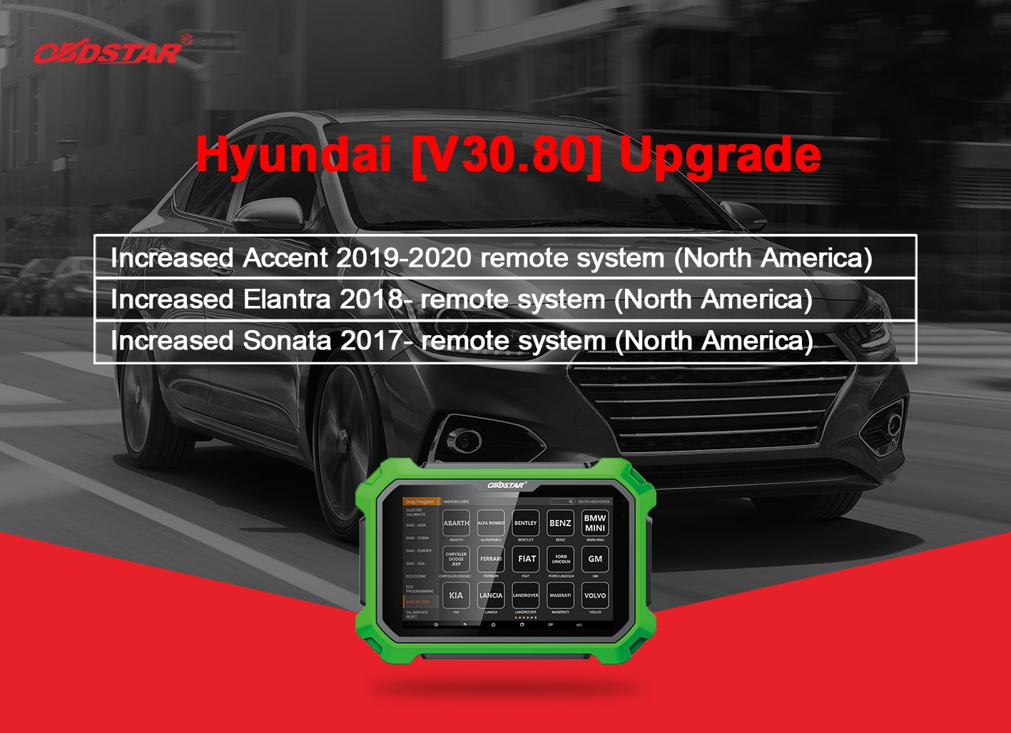 Hyundai v30.80 upgrade