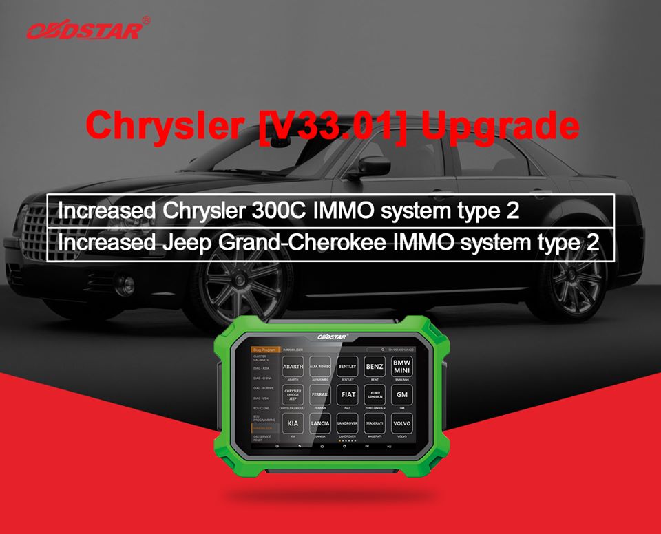 Chrysler 33.01 upgrade