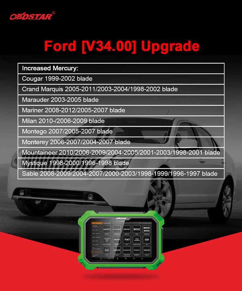 Ford v34.00 upgrade