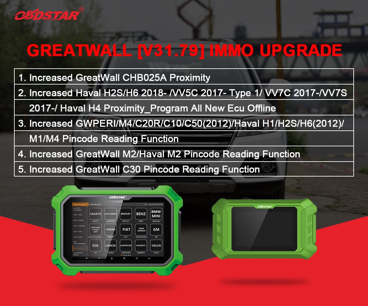 Greatwall V31.79 IMMO Upgrade