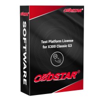 OBDSTAR Test Platform License for X300 Classic G3