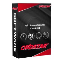 Airbag Reset & Cluster Calibration & ECU Clone Licenses for OBDSTAR X300 Classic G3 (Get Free Test Platform License)