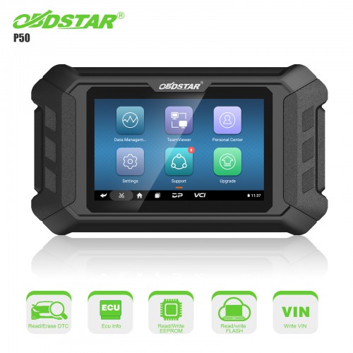 [US/ EU Ship] OBDSTAR P50 Airbag Reset Tool Cover 86 Brands and Over 11600 ECU Part No. by OBD/ BENCH Support Battery/ SAS Reset