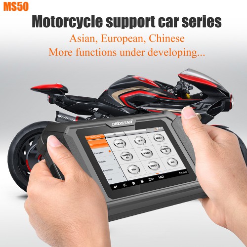 OBDSTAR MS50 Motorcycle Scanner Motorcycle Diagnostic Tool Standard Version 2 Years Free Update Online