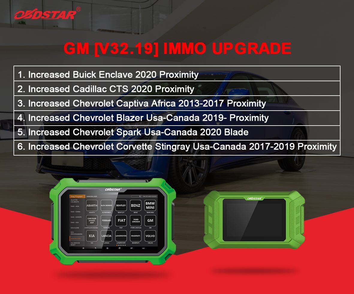 GM V32.19 IMMO Upgrade