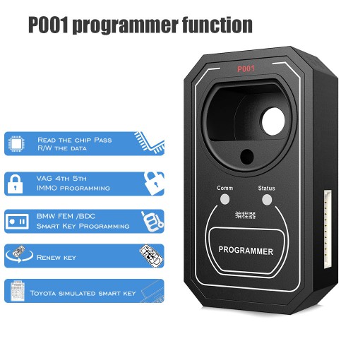 OBDSTAR P001 3 in 1 Programmer for X300 DP/Key Master DP Get Free Toyota Simulated Smart Key