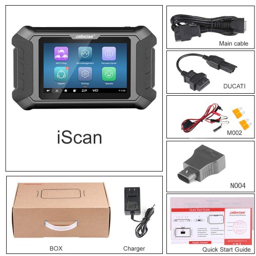 [US No Tax] OBDSTAR iScan Ducati Motorcycle Diagnostic Scanner & Key Programmer Support Multi-languages