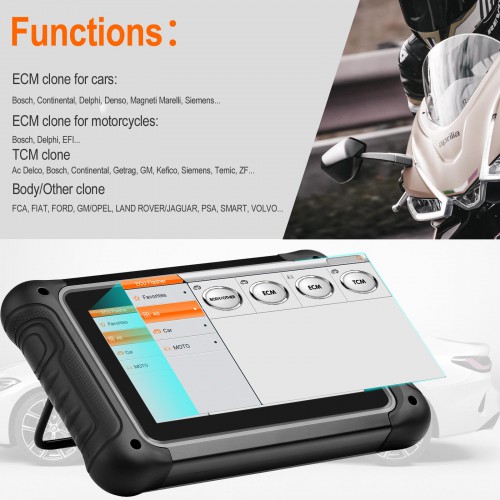 OBDSTAR DC706 ECU Tool Full Version for Car and Motorcycle ECM & TCM & BODY Clone by OBD or BENCH