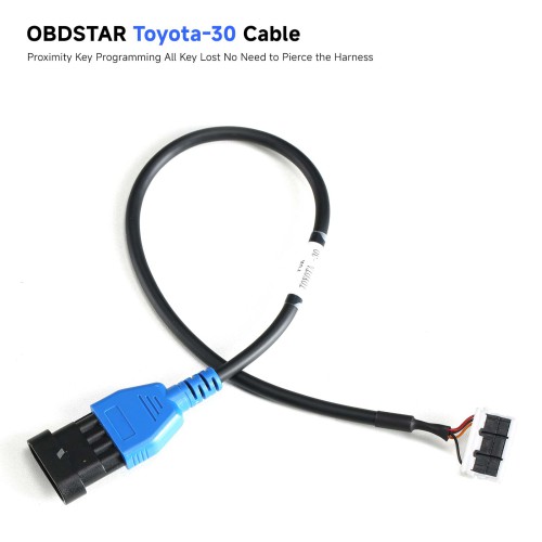 [US Ship] OBDSTAR Toyota-30 Cable Support 4A and 8A-BA All Key Lost for X300 DP PLUS/ X300 PRO4/ X300 DP Key Master