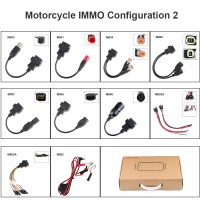 [Free Motorcycle IMMO License] OBDSTAR Motorcycle IMMO Kit Basic Adapters Configuration 2 for X300 DP Plus/ X300 DP/ X300 PRO4/ Key Master DP