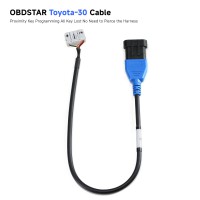 [US Ship] OBDSTAR Toyota-30 Cable Support 4A and 8A-BA All Key Lost for X300 DP PLUS/ X300 PRO4/ X300 DP Key Master